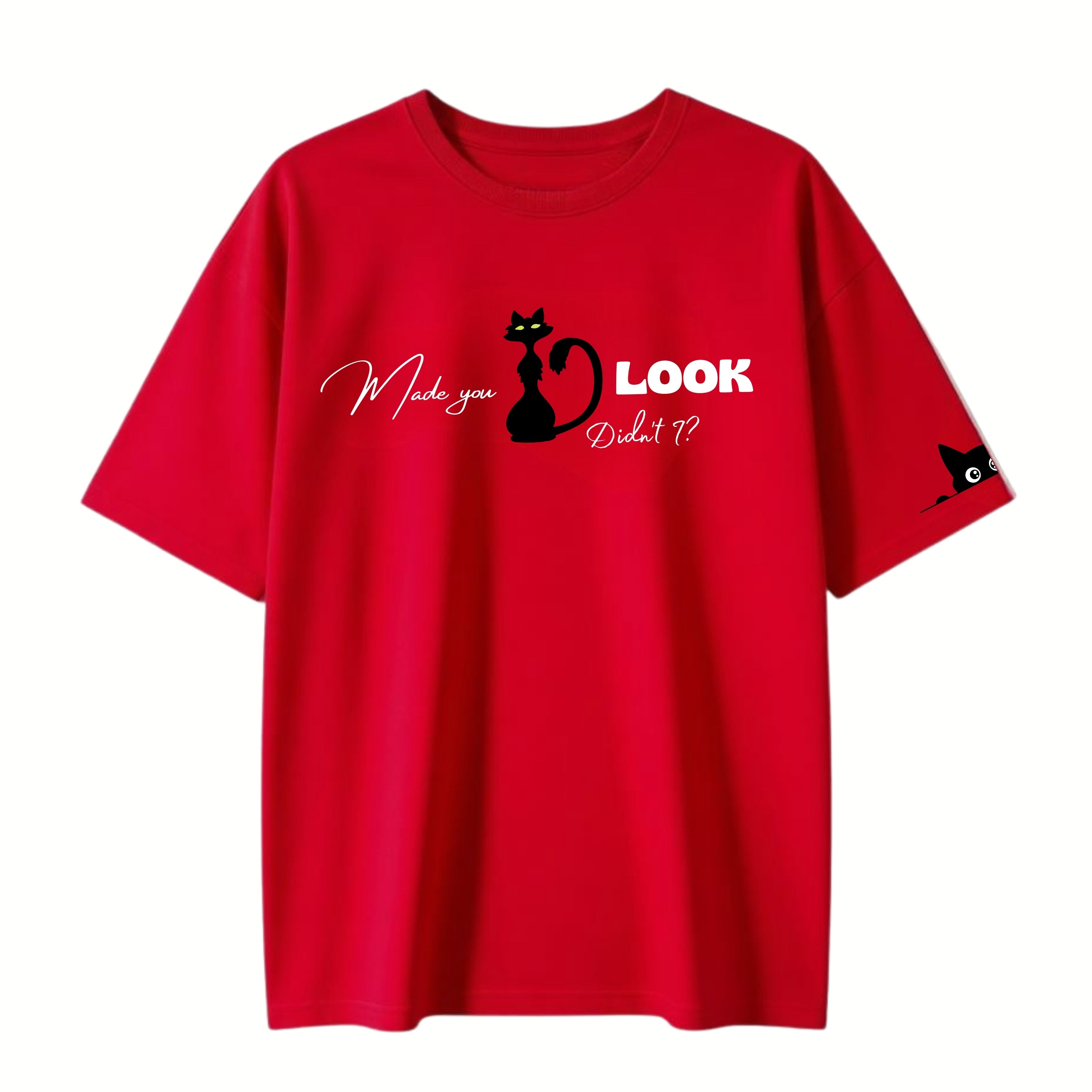 Made you Look - Red Oversized Tshirt