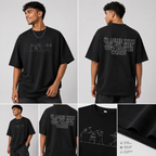 Both Wrong - Black Oversize T-shirt