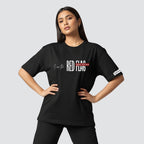 The Red Flag -  Black Oversized T-shirt