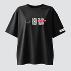 The Red Flag -  Black Oversized T-shirt