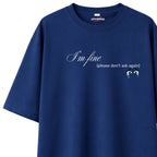 I’m Fine - Indigo Blue Oversize T-shirt