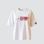 The Red Flag - White Oversized T-shirt