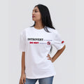 Introvert in Disguise - White Oversized T-shirt