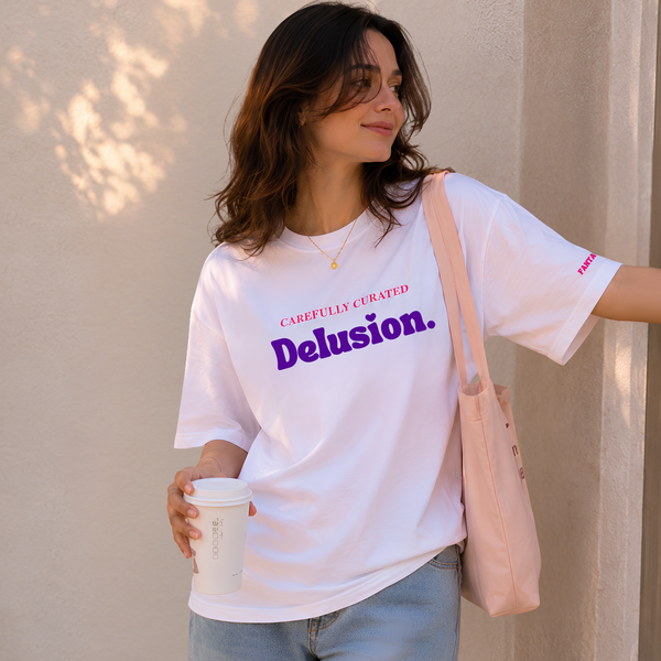 The Delusion - White Oversized T-shirt