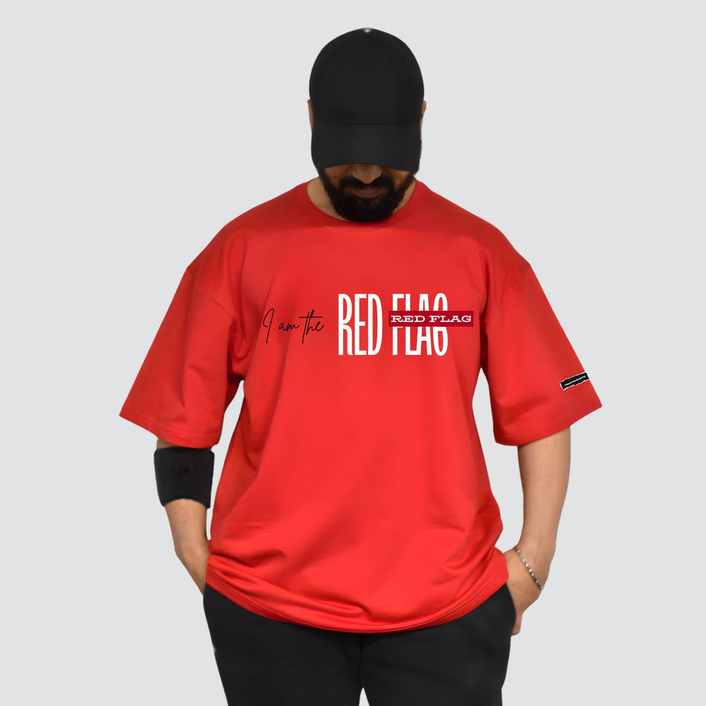 The Red Flag - Red Oversized T-shirt