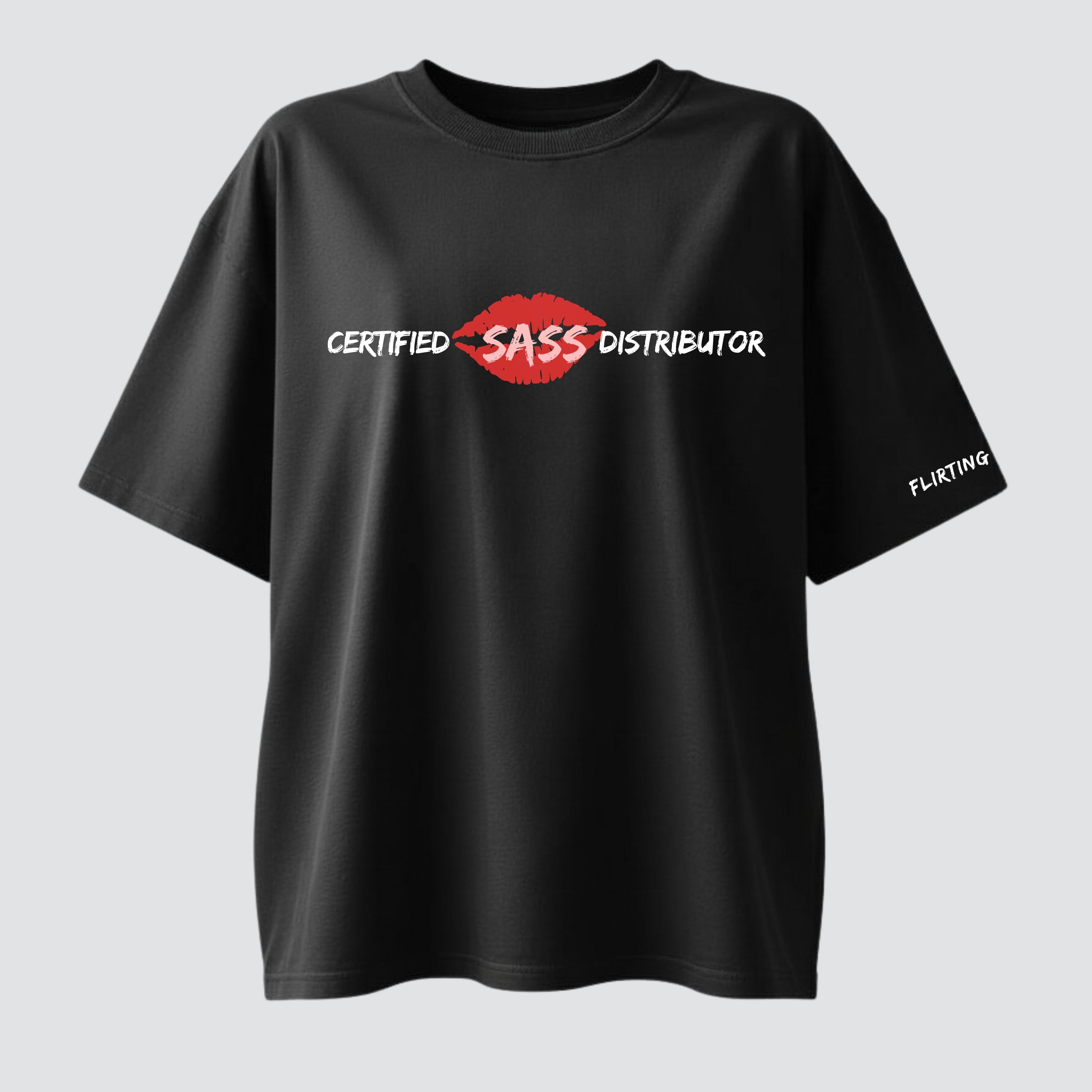 The Sass Distributor - Black Oversized T-shirt