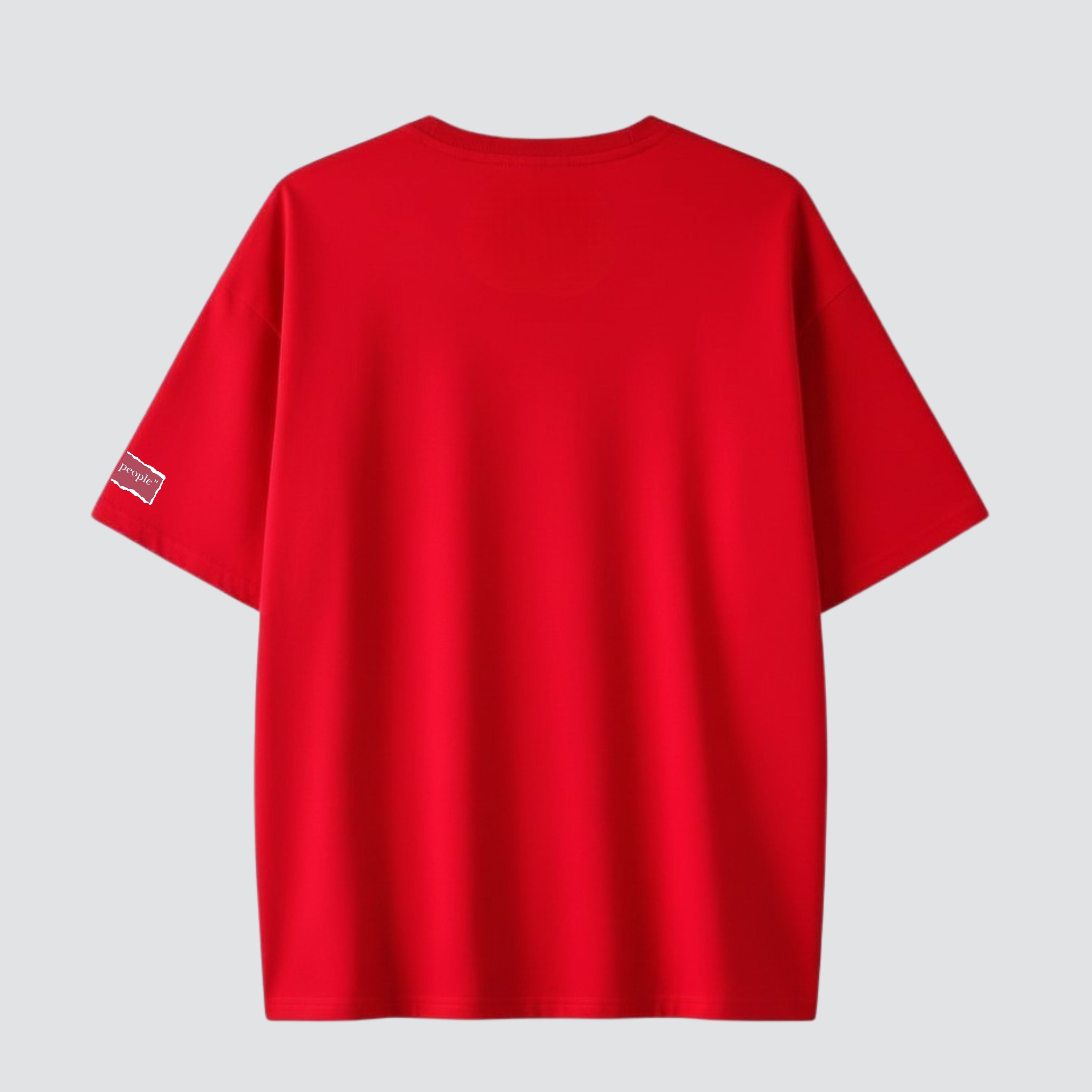 Introvert in Disguise  - Red Oversized T-shirt