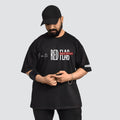 The Red Flag - Black Oversized T-shirt