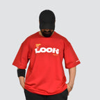 Made you Look - Red Oversized Tshirt